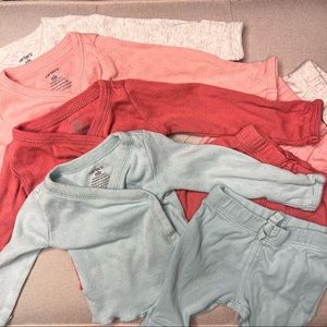 4 pack of Carter’s NB wrap sweaters with matching pants